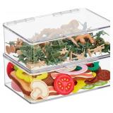 NEW $214 Plastic Playroom Organizer Box 7PK