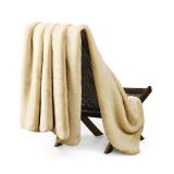 NEW $133 (50x70") Faux Fur Throw Blanket