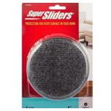 Super Sliders 4 wide Round Furniture Caster Cup Pl