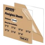 2-Pack 18x24 Plexiglass Sheets - 1/8 inch Thick -