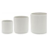 Amazon Basics Assorted Sizes Fluted Ceramic Round