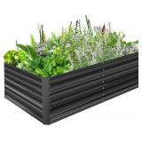 Rengue Raised Garden Beds  8x4x2FT Large Galvanize