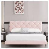 (FACTORY SEALED) King Size Bed Frame Velvet Uphols