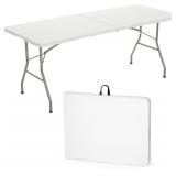 (FACTORY SEALED) Rengue Folding Table 6 Foot Plast