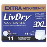 LivDry Adult Incontinence Underwear  Extra Absorbe