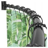 PrettyHome Adjustable Arched Curved Shower Curtain