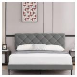 (FACTORY SEALED) DIEORD King Size Bed Frame Velvet