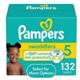 Pampers Swaddlers Diapers  Size 5  132 Count (Sele