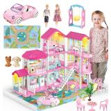 (FACTORY SEALED) Doll House Toy  3-Story 9 Playhou