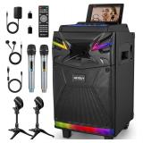 $270 10-inch DSP Bluetooth Karaoke Machine with 2