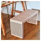 Bamboo Dining Bench  35 inch Farmhouse Decor Indoo