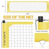 Portable Volleyball Net Set - KARROBOU Adjustable