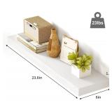 (1-pack)Fixwal 23.6in Floating Shelves for Wall  W