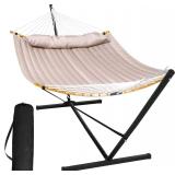 $150 SUNCREAT 55 Inch Large Double Hammock with St