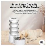 RIZZARI Automatic 8L Pet Waterer 100% BPA-Free  Gr