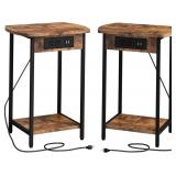 (FACTORY SEALED) SOOWERY Set of 2 End Tables with