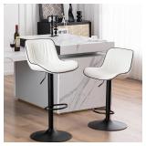 $520 YOUTASTE White Bar Stools Set of 4 Adjustable