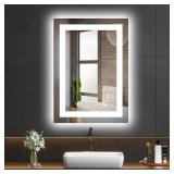 $110 LED Bathroom Mirror with Lights 20x28 Wall Va