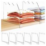 SPACEKEEPER Shelf Dividers for Closet Organization