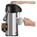 102oz/3L Airpot Coffee Carafe for Keeping Hot - In