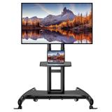 $126 Perlegear Mobile TV Cart for 32-80 Inch Flat/