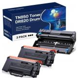 TN850 Toner Cartridge & DR820 Drum Unit Compatible