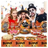 5KZUANQIAN Halloween Party Tableware Supplies  134