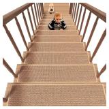 $130 PADOOR Non Slip Stair-Treads Rubber Backing S