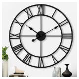 CLXEAST 24 Inch Wall Clocks for Living Room Decor