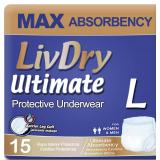 LivDry Large Ultimate Adult Pull Ups for Women and