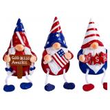 4th of July Gnomes Decorations 3PCS Patriotic Gnom