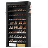 ROJASOP 10 Tier Shoe Rack with Covers Large Capaci