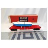 Lionel #6801-75 Flat car with  Blue/white Boat