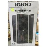 Igloo Refrigerator & Freezer 3.2 Cubic Ft