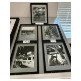 (5) Framed Historical Daytona Beach Photos