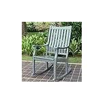 Grey Hardwood Painted Porch Rocker