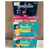 GoodNites Size S/M & Pampers Swaddlers