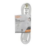 6 ft. Light Duty Indoor Extension Cord  White