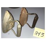 2 Cast Iron Irons