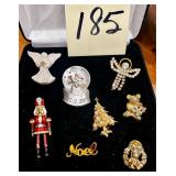 Vintage Christmas Brooches