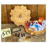 Popsicle Stick Bowl of Vintage Perfume Samples