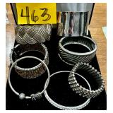 Bangle Bracelet Lot w/ Pandora Bracelet