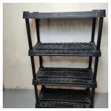 4 Tier Black Garage Storage Rack