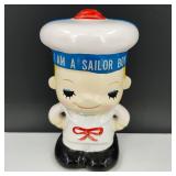 Vintage Sailor Boy Coin Piggy Bank