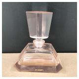 Vintage Pink Glass Perfume Bottle