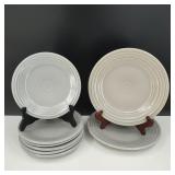 Vtg Fiestaware Fiesta Gray Medium/Small Plates