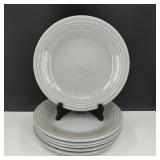 Vtg Fiestaware Fiesta Gray Dinner Plates