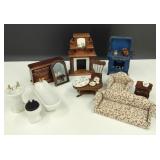 Vintage Miniature Doll House Furniture