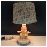 Vintage Humpty Dumpty Wood Lamp