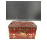 Vintage Union Leader Cut Plug Tobacco Tin